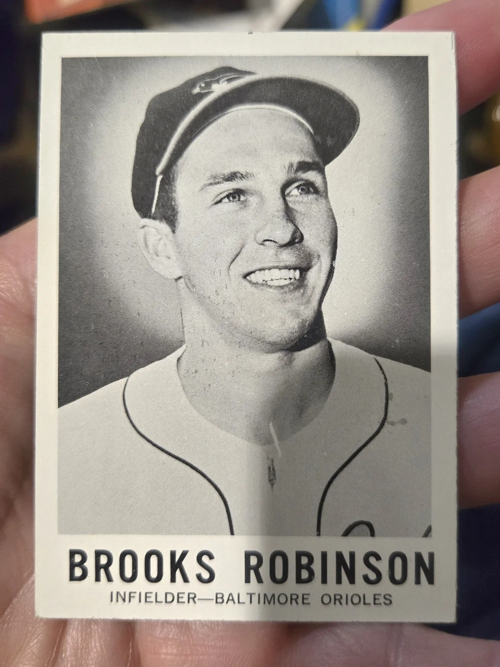 MLB Brooks Robinson Black and White Baseball Trading Card 1960 Leaf Orioles